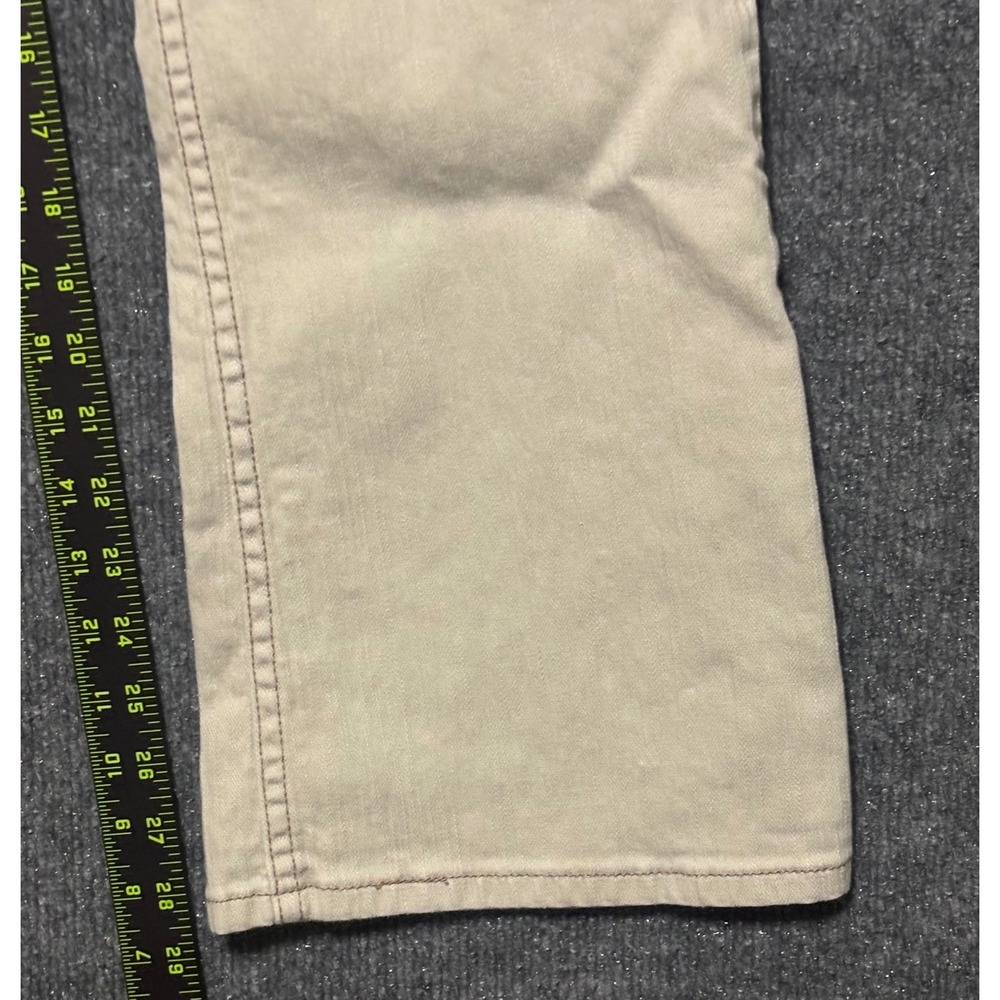 Levi Strauss Signature Stretch‎ Bootcut Women Light Tan Pants Misses 12 Short - Picture 6 of 7